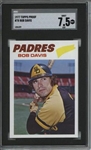 1977 Topps #78 Bob Davis 9 card progressive proof.